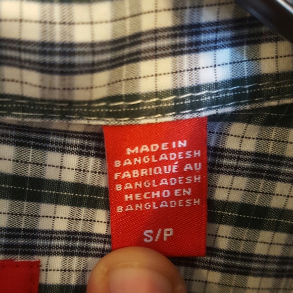 IZOD Men Size Small Long Sleeve Checkered Shirt - Picture 3 of 6